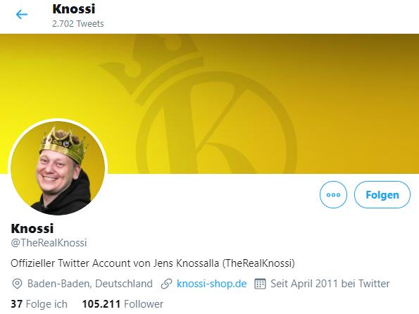 TheRealKnossi on Twitter