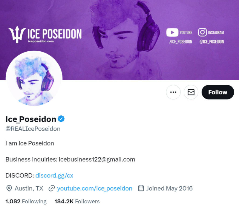 Ice Poseidon twitter