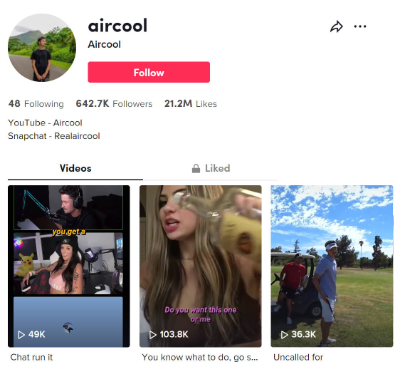 aircool tik tok