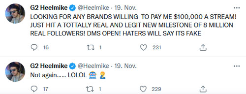 Heelmike Fake Fans