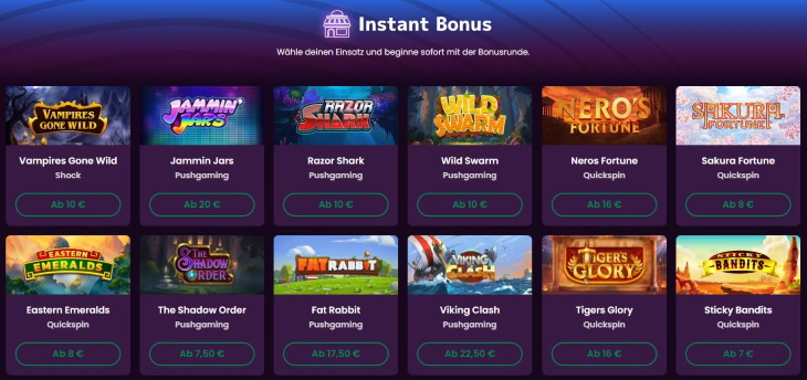 Boom Casino Instant Bonus
