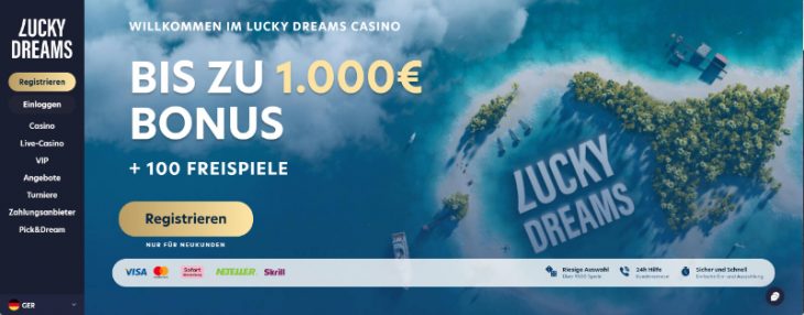 LuckyDreams website