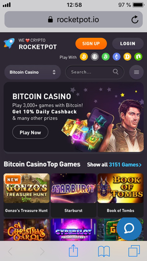 Rocketpot Casino Mobile